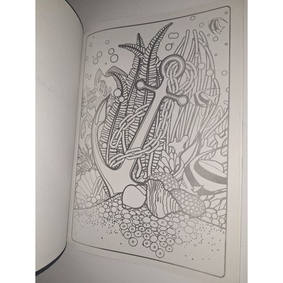 Landoll  Stress Relieving Advanced Adult Coloring Relax to Music Zbook - Picture 6 of 11